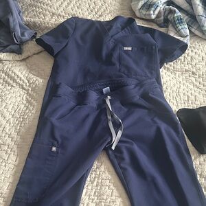 Navy Blue Scrub Set figs